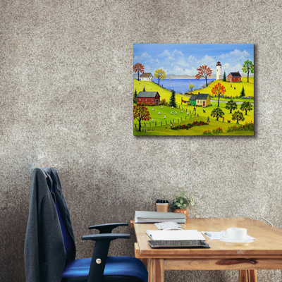«Bucolique Autumn on Canvas» par Sharon Mark, reproduction
