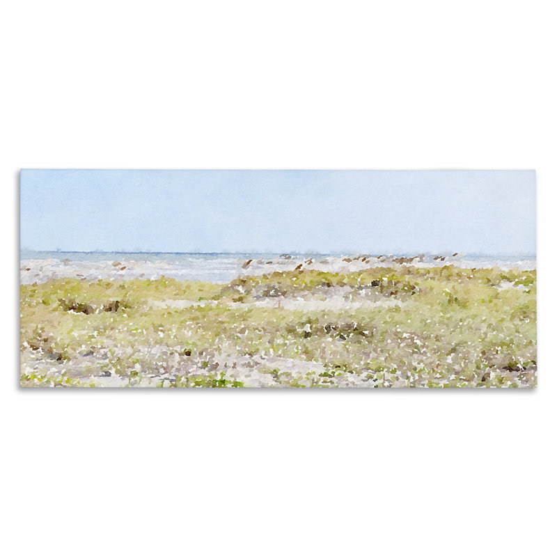 Art mural sur toile Eastern Beach Grass par Stede Bonnett, H 20 po x l 48 po