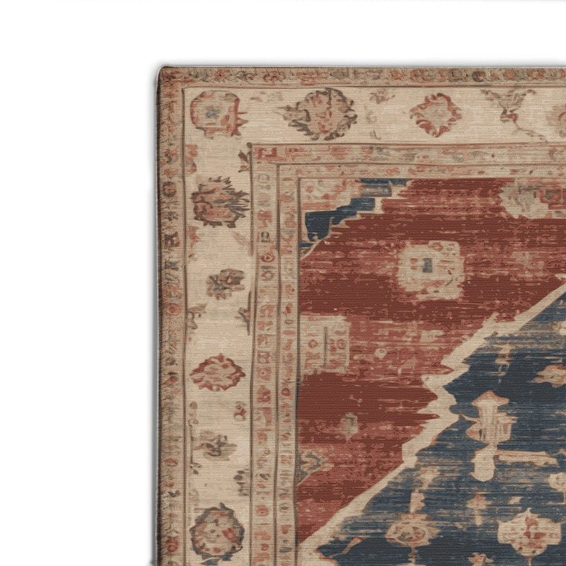 Tapis intérieur et extérieur brun Overdyed, Rectangulaire 2 pi x 3 pi