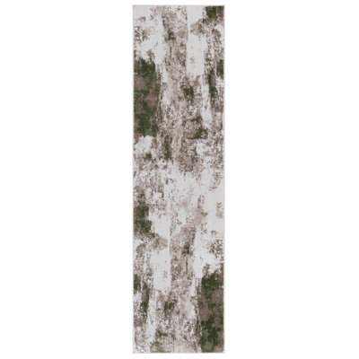 Tapis à motif abstrait lavable à la machine Naulagh 128 Performance