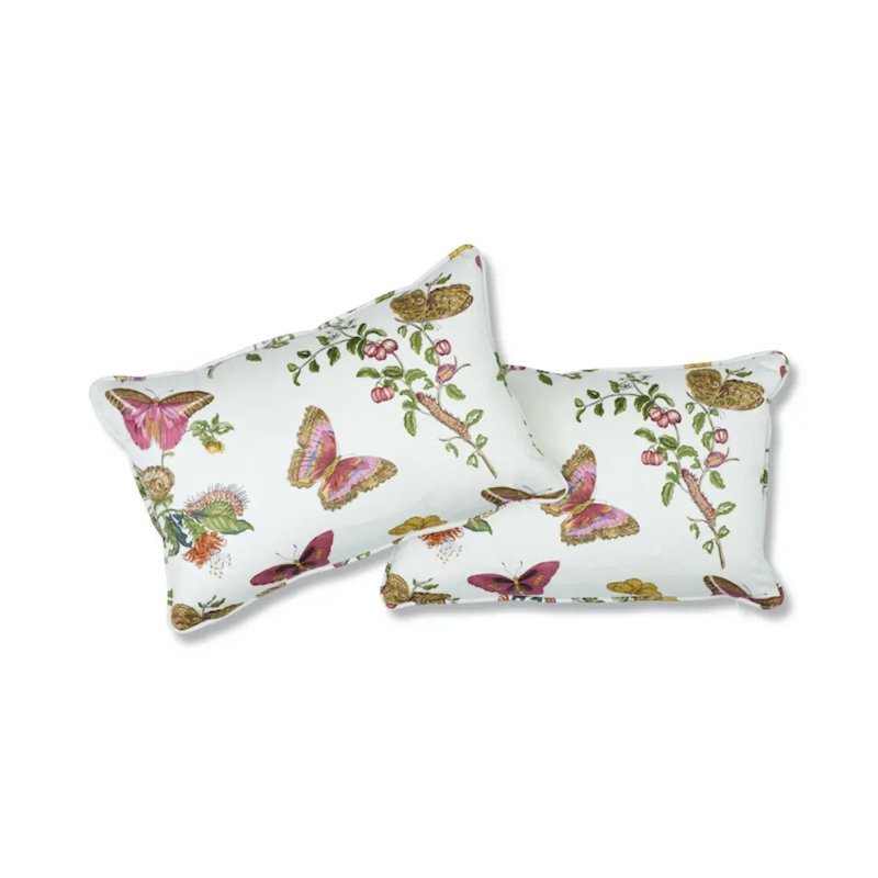 Baudin Butterfly Chintz Pillow