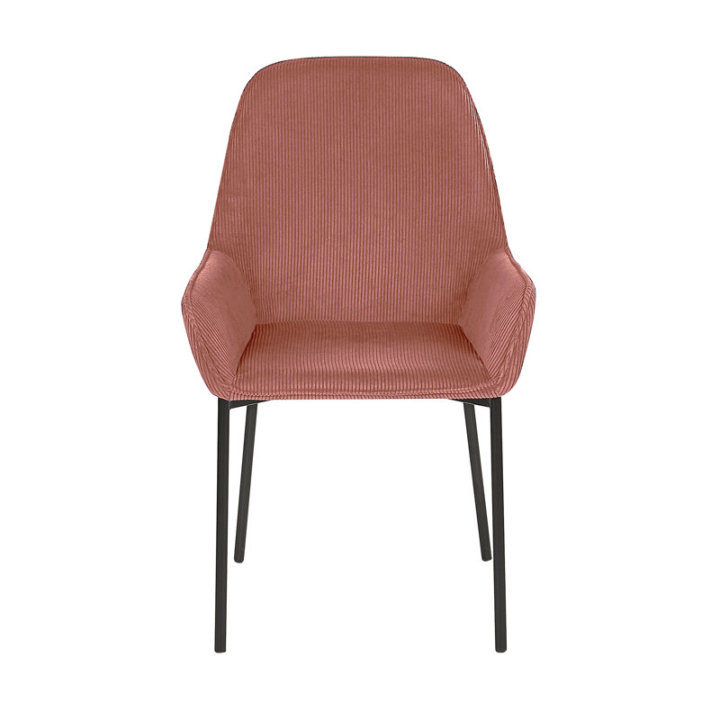 Summit 48cm H Corduroy Upholstered Armchair, Pink 