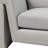 Modern Minimalist Upholstered Velvet Sofa with Clean Track Arms, Deep Plush Cushions, and Contemporary Low-Profile Silhouette for Elevated Living Room Comfort and Style - 102", Gray 