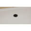 DreamLine SlimLine P 34 po x l 60 po x H 2 3/4 po Base de douche en alcôve blanche à simple seuil avec drain central noir mat 2 po-118321839-118321844