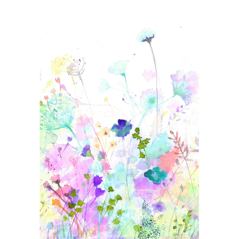 Aquarelle botanique 2, H 18 po x l 12 po
