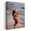 Hula Dancer Hawaii at Waters Edge Surf Beach Flower Art mural-521561740