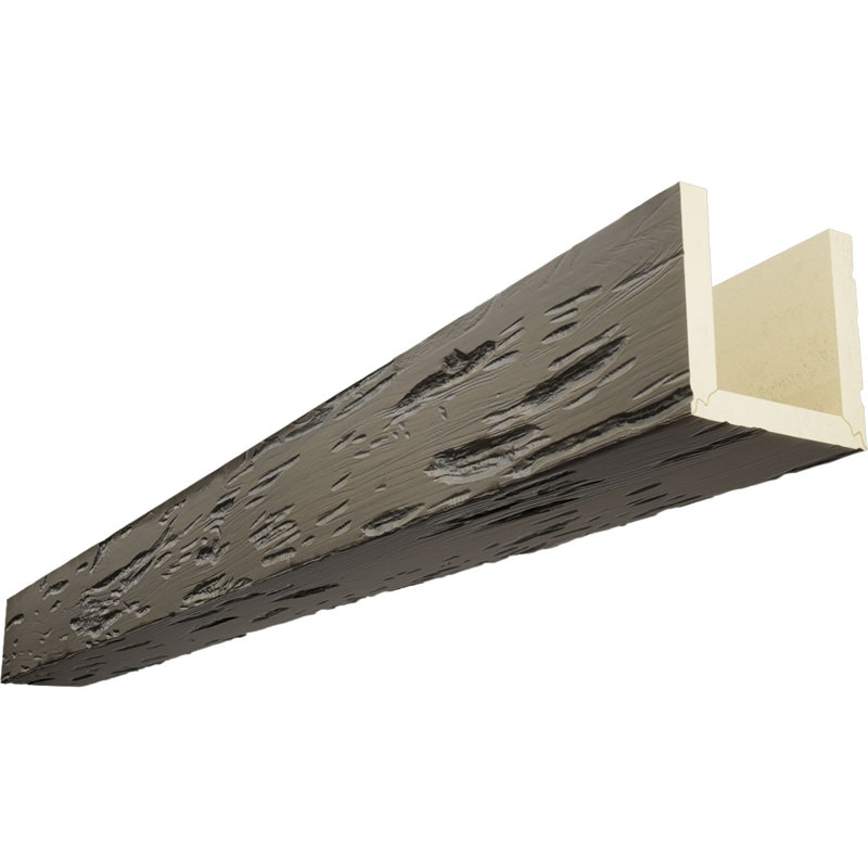 Poutre de plafond 3 côtés Pecky Cypress Endurathane, Chêne des récoltes, 10"H x 12"W, 14'L