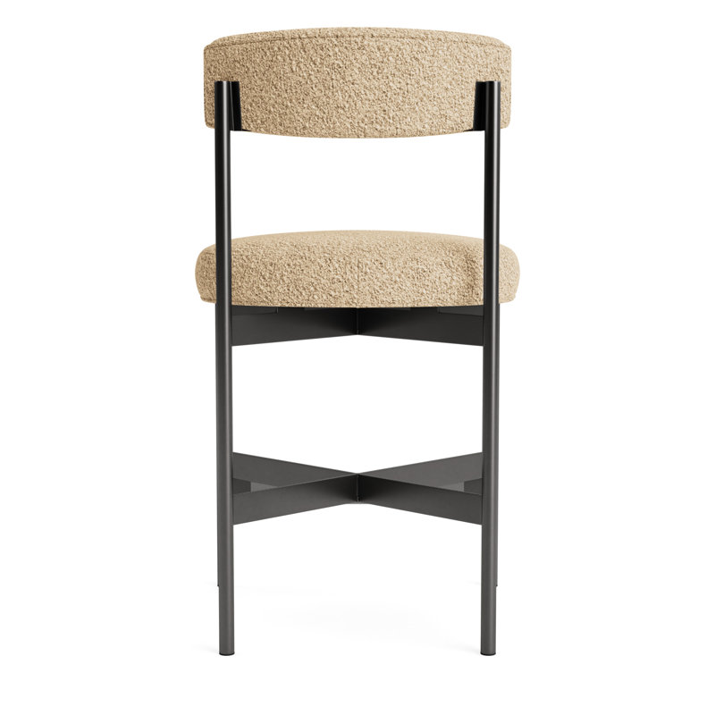 Remy Bar Stool, Berber - Dune, Pewter, Counter Stool (25” Seat Height)