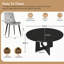 Ensemble de table de salle à manger 5 pièces avec 4 chaises, style maison de campagne, capacité de 300 lb