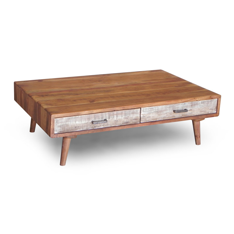 Parham Solid Wood Four Leg Coffee Table