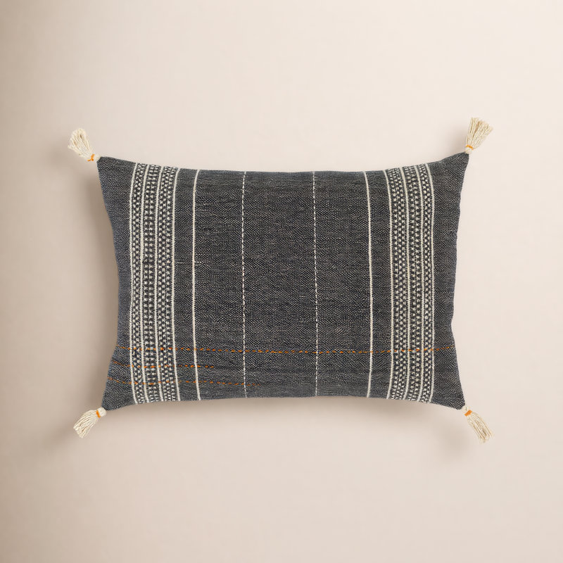 Gordon Cotton Blend / Synthetic Lumbar Rectangular Pillow, No Fill