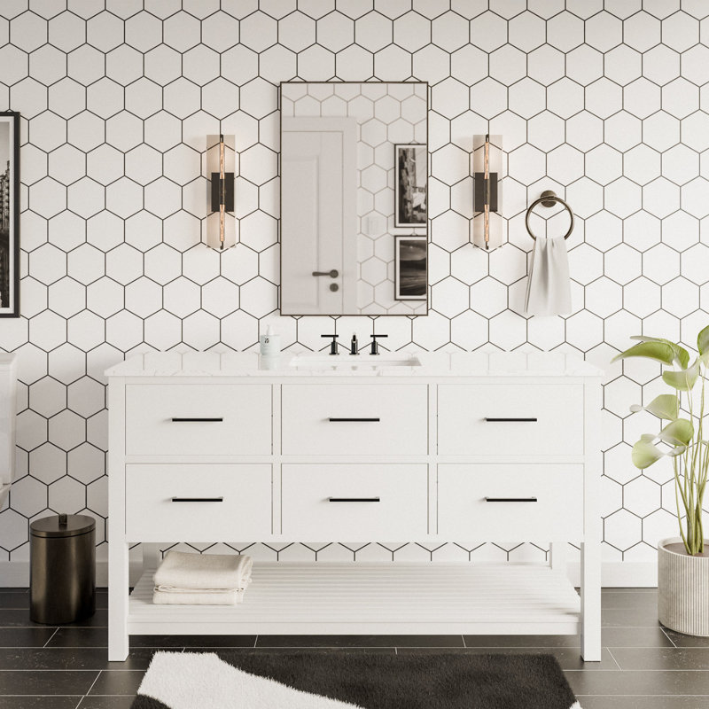 Meuble-lavabo simple 60 po Frey