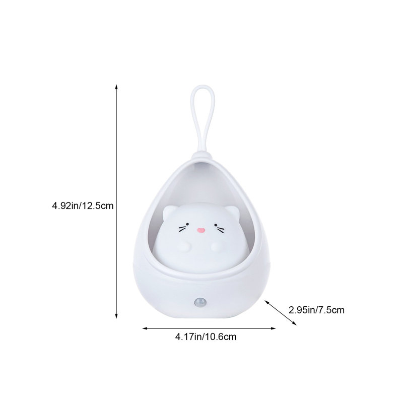 Cute Pet Sensor Light LED Automatic Body Sensor Night Light Usb Rechargeable LED Wall Light Home Bedroom Bedside Sensor Night Light Cats