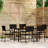 Lindasue Wicker Patio Dining Set with Rectangular Table-683049828-694791475-694791486