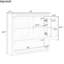 Armoire de rangement 32 po pour salle de bain avec miroir, 4 tablettes murales, rangement pour miroir, propre-722758113