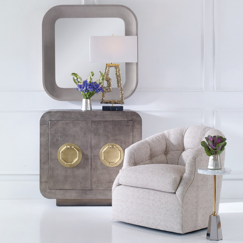 Geo Marble End Table