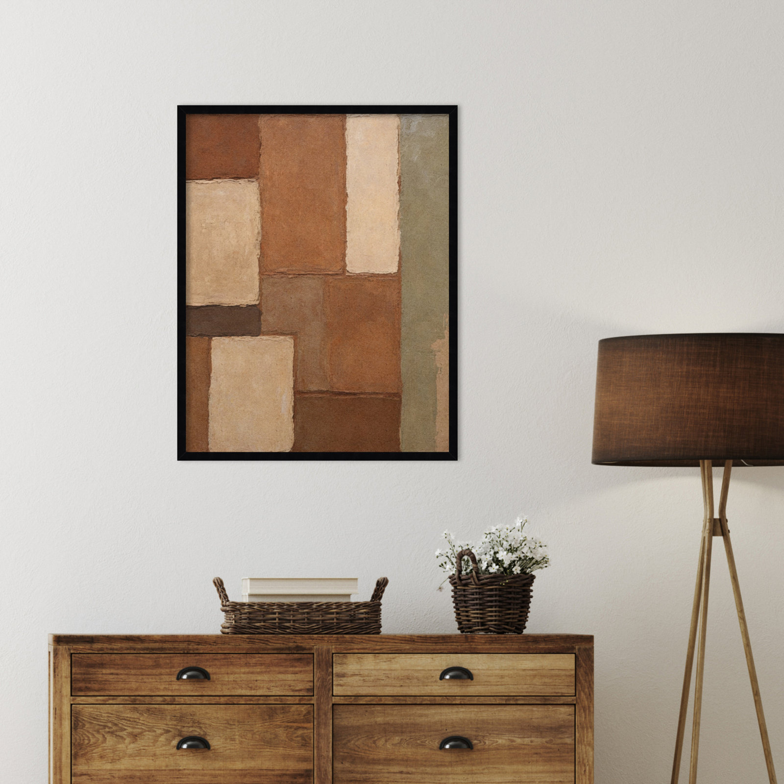 Arcilla Print by Dan Hobday, Black, 33" H x 26" W