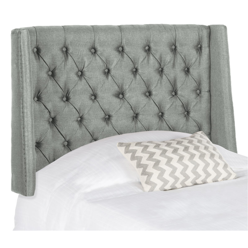 Bertlinde Upholstered Headboard, Twin, Linen Gray