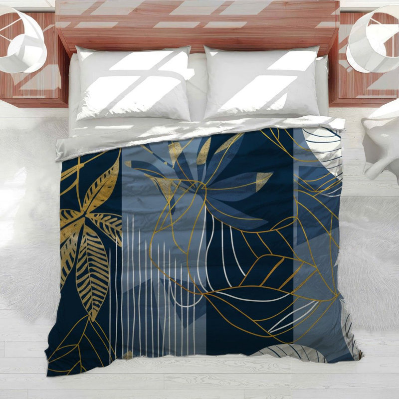 Édredon en mélange de coton pelucheux tendance, Grand édredon