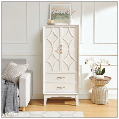 Grande armoire de rangement pour garde-manger, buffet moderne Mid-Century, armoire de rangement rétro avec portes et tiroirs pour le hall d'entrée, le salon, la cuisine et le garage