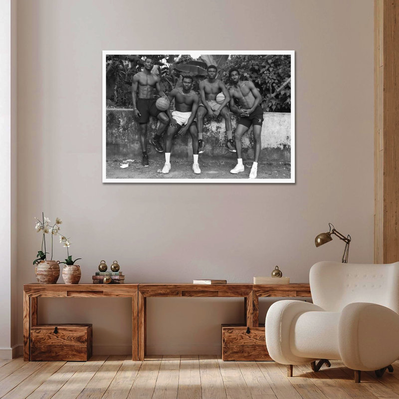 Good Black Art "Bounce I" par Stephane Gaboué | Art mural encadré à tirage limité | Impression de paysage pour le salon, la chambre à coucher et le bureau