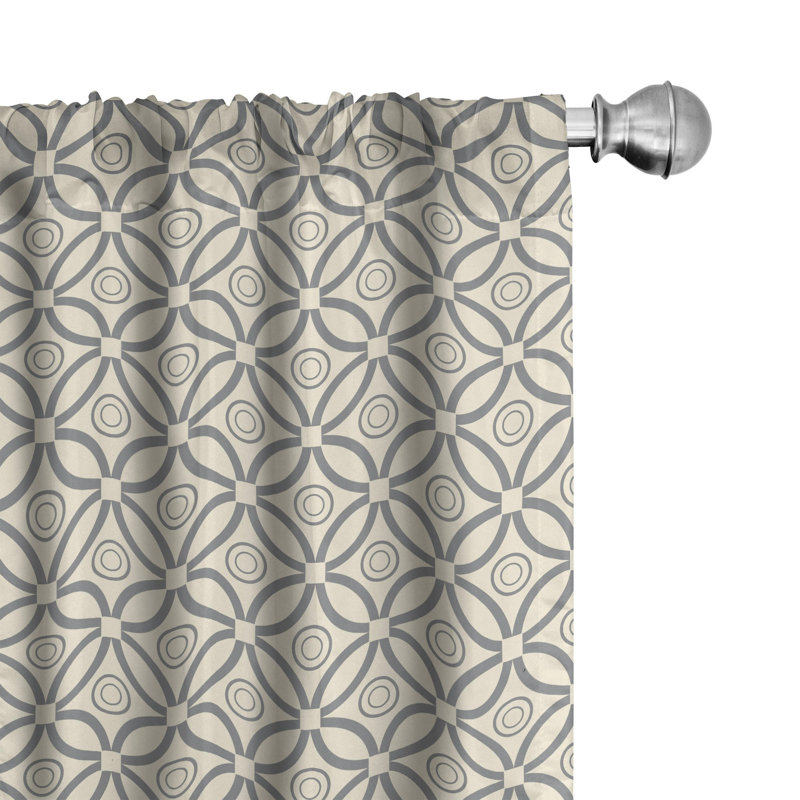 Rideaux 4 panneaux East Urban Home, L 56 po x L 84 po