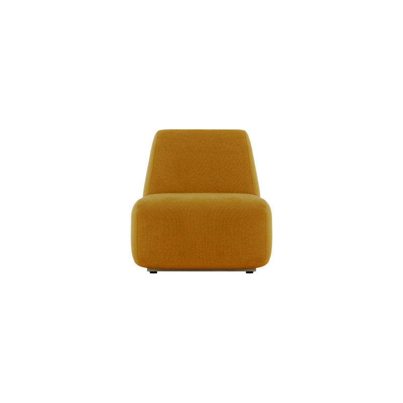 Dilly Upholstered Armchair, Mustard Yellow