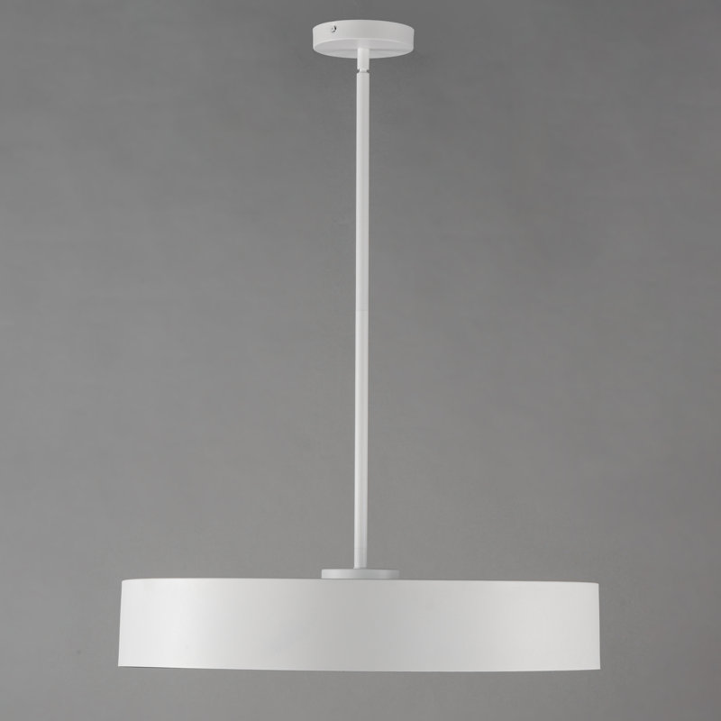 Luminaire suspendu 1 lumière Artyom, Blanc / noir