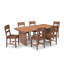 Ensemble de salle à manger en bois massif 6 chaises et table Eslinger