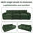 100" Modern Chenille 3-Seater Sofa-1627259052