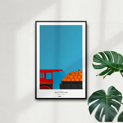 «Minimalist Kauffman Stadium» par S. Preston, impression sur toile non encadrée
