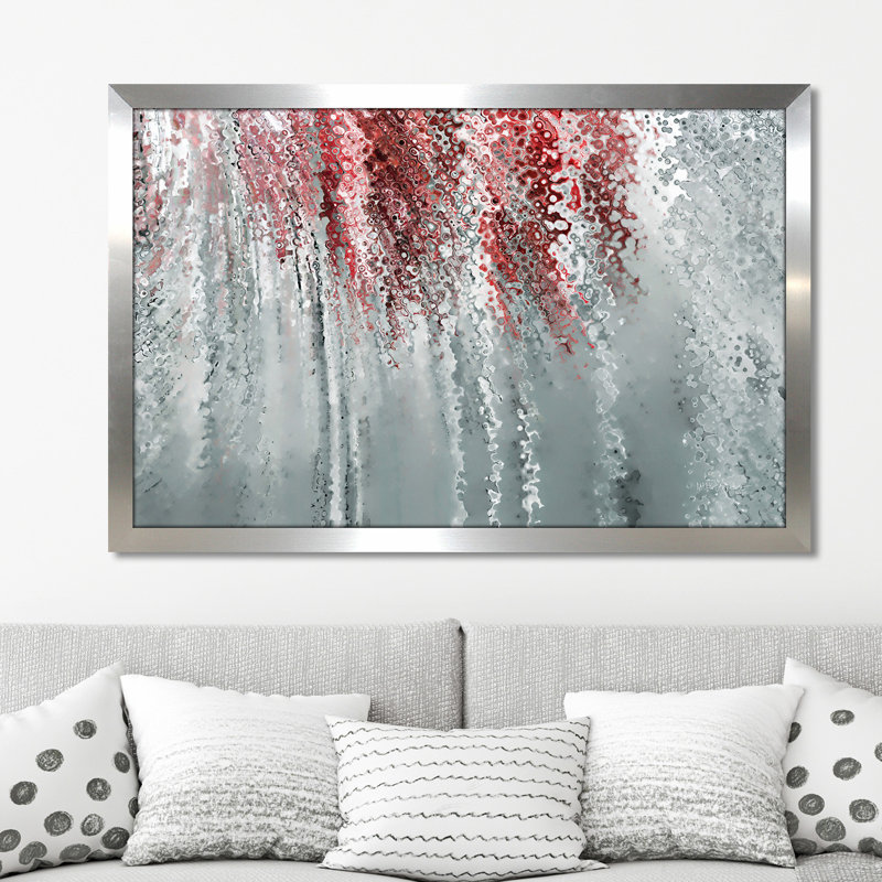 « answer », reproduction d’impression sur toile encadrée, H 27,5 po x l 39,5 po x P 0,75 po, Encadrement argenté