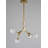 Transitional 4 Light Gold Chandelier With Glass Shades