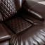2 - Piece Breathable Leather Pillow Arm Power Reclining Living Room Set With Diamond Stitching USB-1613184476