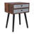 Nightstand, End Table with Fabric Storage Drawer Side Table for Bedroom