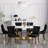 Hoppus 6 - Person Pedestal Dining Set-2107045108-2107045109