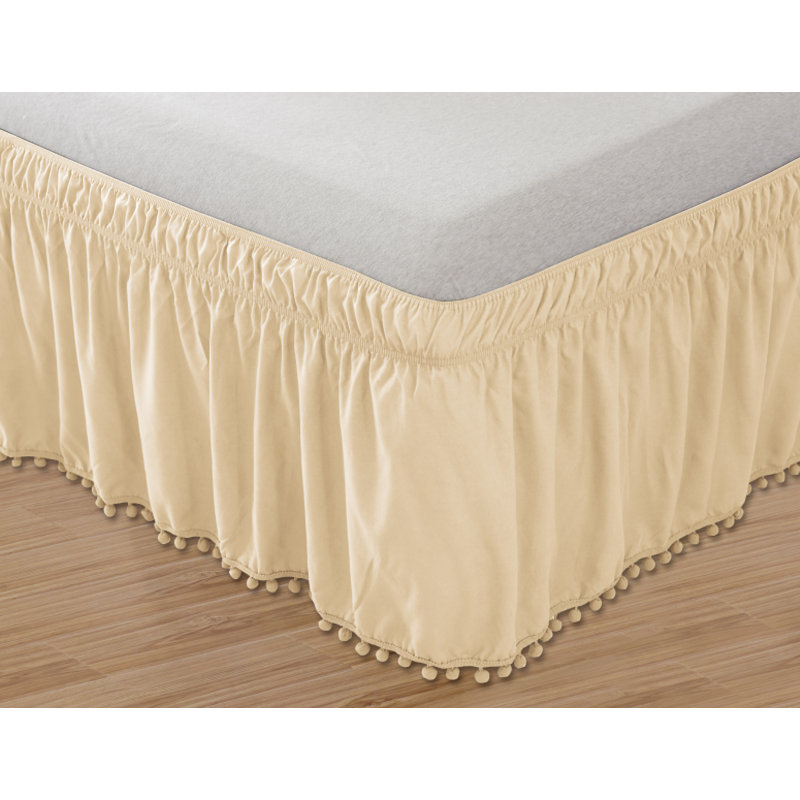 Ruffled Bed Skirt, Cream, Twin