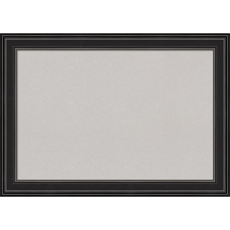 Wall Cork Small - 2' - 4' Bulletin Board, Black, 30" x 42"