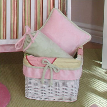 Brandee Danielle Minky Bubbles Fabric Decorative Basket