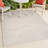 Arnika High-Low Geometric Arch Scandi Striped Ivory/Cream Indoor/Outdoor Rug-376357985