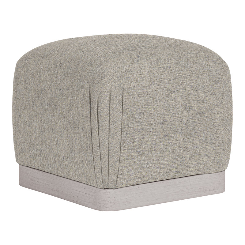 Nola Square Ottoman, Impala Storm, Dove Gray