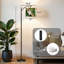 Lampe sur pied avec abat-jour ajustable Arc
