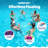 TRC Recreation Lazy Bunz Foam Water Saddle Swimming Pool Float, Blue (2 Pack)-103103122