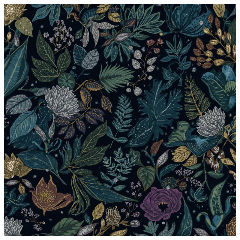 Botanical Leafy Pattern Quilted Bedspread All Sizes, Queen
