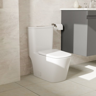 Sarlai 1.6 GPF Elongated Comfort Height Floor Mounted One-Piece Toilet (Seat Included) -  S-818MTD