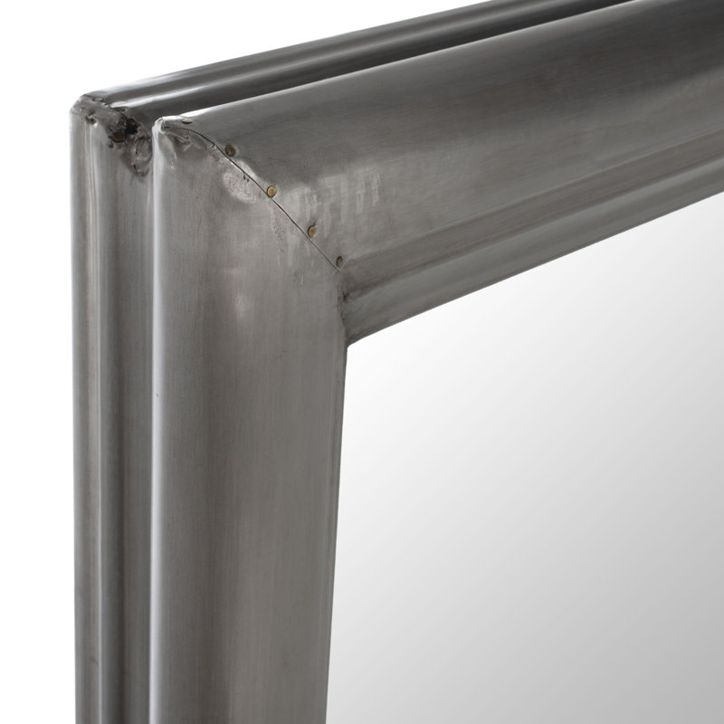 Antke Engineered Wood Mirror, 54" x 36", Silver