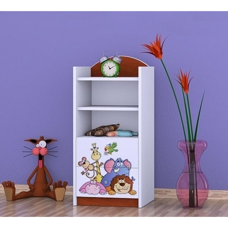 Delia 96cm H X 45cm W Kids Cube, Brown