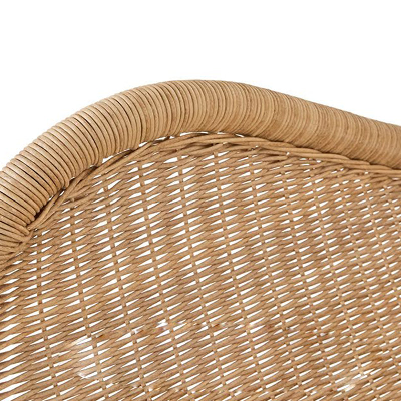 Chaise berçante en PE tissée à la main