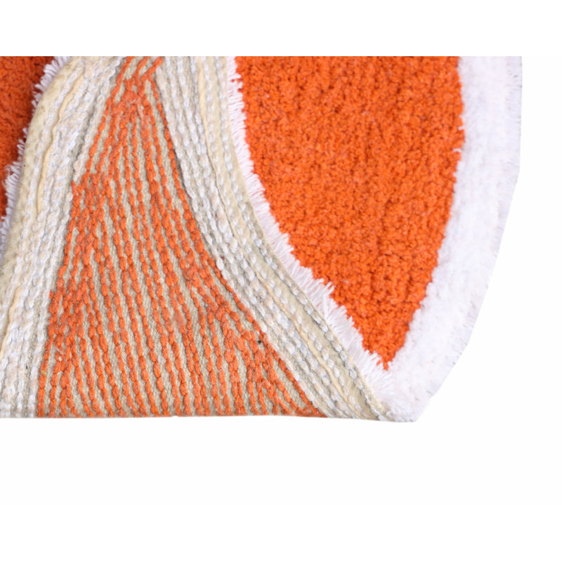 Tapis pour salle de bain Wellings, Orange
