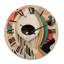 Horloge murale en bois surdimensionnée moderne-309939116